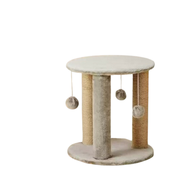 Pets Empire Cat Tree with Hanging Ball Scratching Posts and Round Base